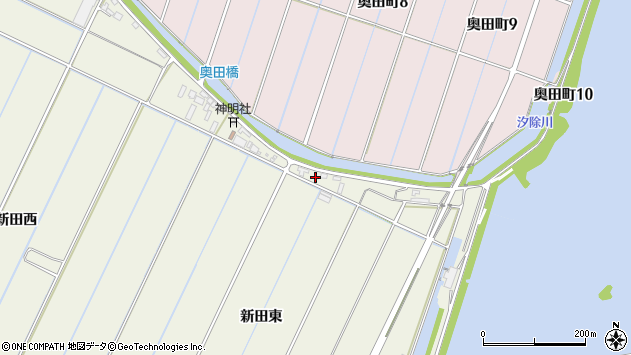 〒444-0334 愛知県西尾市南奥田町の地図