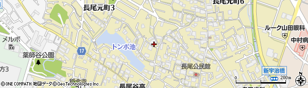 大阪府枚方市長尾元町周辺の地図