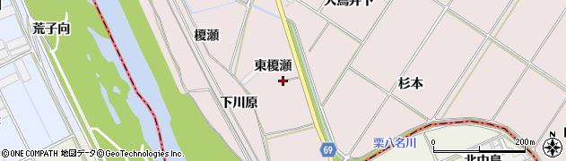 愛知県豊橋市賀茂町（東榎瀬）周辺の地図
