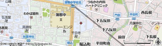 愛知県蒲郡市新井形町南周辺の地図