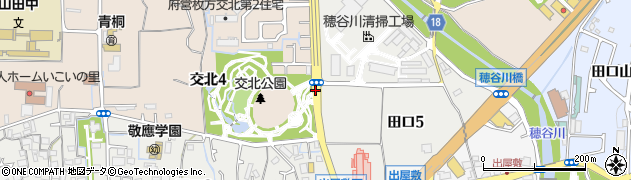 田ノ口団地周辺の地図
