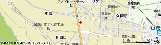 京都府城陽市奈島中島4周辺の地図