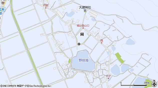 〒675-0311 兵庫県加古川市志方町岡の地図