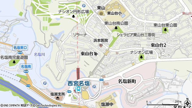 〒669-1133 兵庫県西宮市東山台の地図