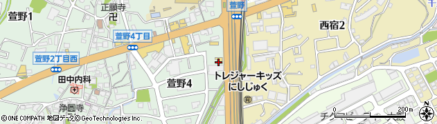 サイゼリヤ 箕面萱野店周辺の地図