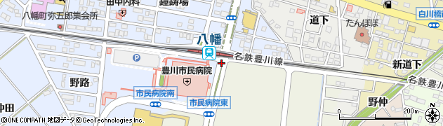 八幡駅東周辺の地図