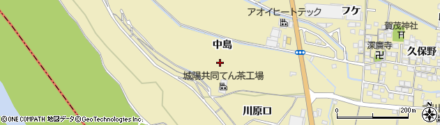 京都府城陽市奈島中島44周辺の地図