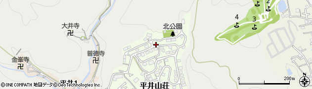 兵庫県宝塚市平井山荘21周辺の地図