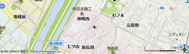 愛知県西尾市吉良町下横須賀西下河原8周辺の地図