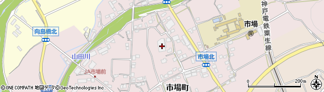 兵庫県小野市市場町614周辺の地図