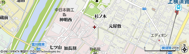 愛知県西尾市吉良町下横須賀西下河原20周辺の地図