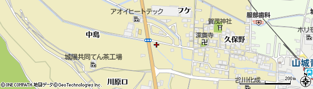 京都府城陽市奈島中島8周辺の地図