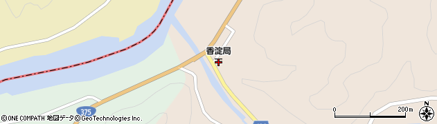 香淀郵便局周辺の地図