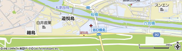 静岡県島田市道悦島周辺の地図