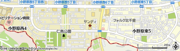 サンディ箕面小野原店周辺の地図