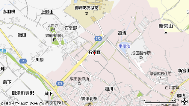 〒441-0321 愛知県豊川市御津町広石高坂の地図