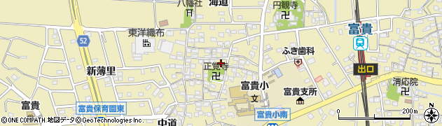 愛知県知多郡武豊町冨貴郷北周辺の地図