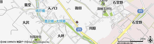 愛知県豊川市御津町豊沢川原4周辺の地図