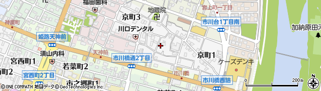 兵庫県姫路市京町2丁目周辺の地図