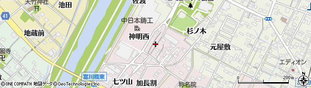 愛知県西尾市吉良町下横須賀西下河原6周辺の地図