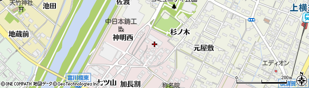 愛知県西尾市吉良町下横須賀西下河原15周辺の地図
