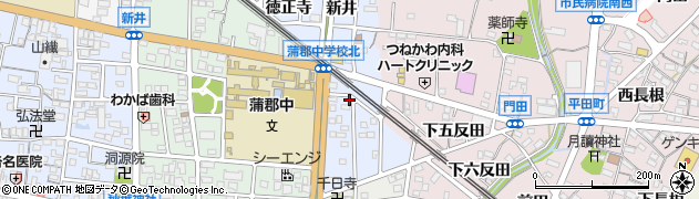 愛知県蒲郡市新井形町南16周辺の地図