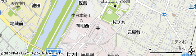 愛知県西尾市吉良町下横須賀西下河原13周辺の地図