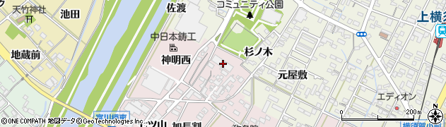 愛知県西尾市吉良町下横須賀西下河原13-3周辺の地図