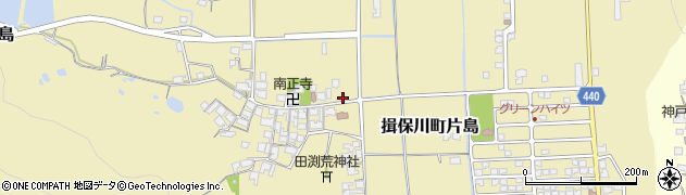 兵庫県たつの市揖保川町片島640周辺の地図