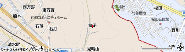 愛知県幸田町（額田郡）深溝（柳子）周辺の地図