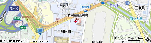 茨木医誠会病院周辺の地図