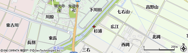 愛知県西尾市一色町開正杉浦新田周辺の地図
