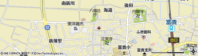 愛知県知多郡武豊町冨貴郷北58周辺の地図