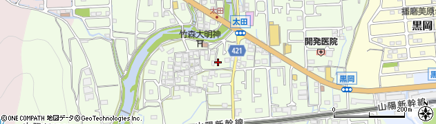 兵庫県太子町（揖保郡）太田周辺の地図