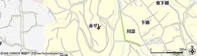 愛知県豊橋市石巻平野町（赤ザレ）周辺の地図