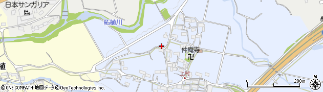 三重県伊賀市上村周辺の地図