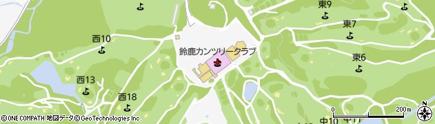 鈴鹿カンツリークラブ周辺の地図