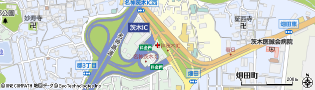 名神茨木IC周辺の地図