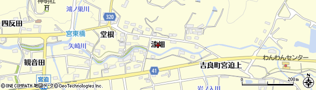 愛知県西尾市吉良町宮迫（漆畑）周辺の地図