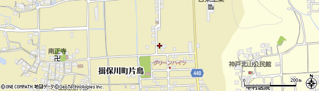 兵庫県たつの市揖保川町片島857周辺の地図