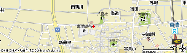 愛知県知多郡武豊町冨貴宮前周辺の地図