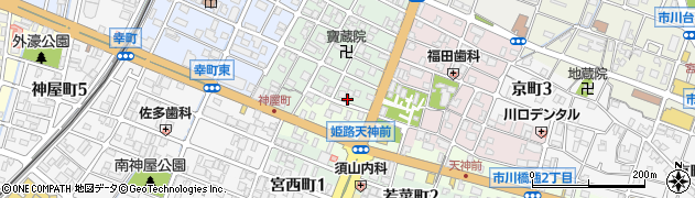 兵庫県姫路市神和町3-2周辺の地図