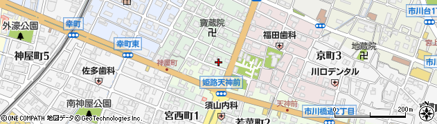 兵庫県姫路市神和町2周辺の地図