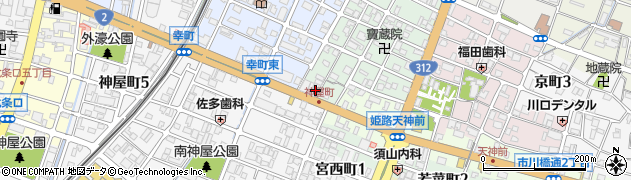 兵庫県姫路市神和町46周辺の地図