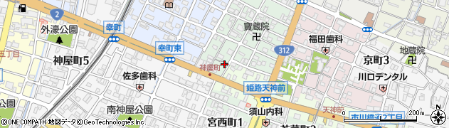 兵庫県姫路市神和町28周辺の地図