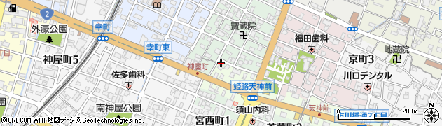 兵庫県姫路市神和町19周辺の地図