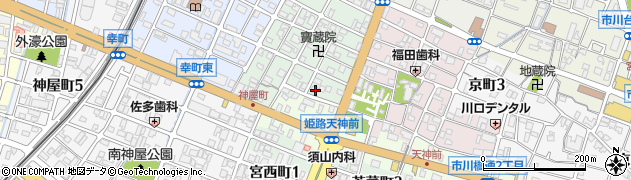 兵庫県姫路市神和町5周辺の地図