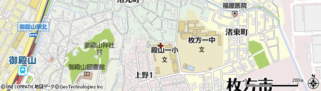 枚方市立殿山第一小学校周辺の地図