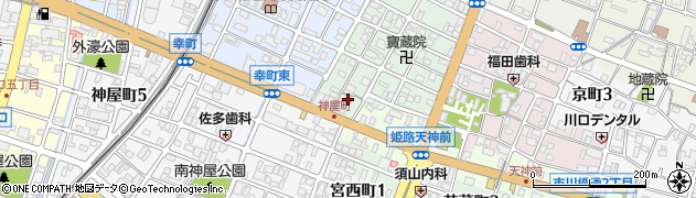 兵庫県姫路市神和町24周辺の地図