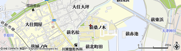京都府京田辺市薪桑ノ木周辺の地図